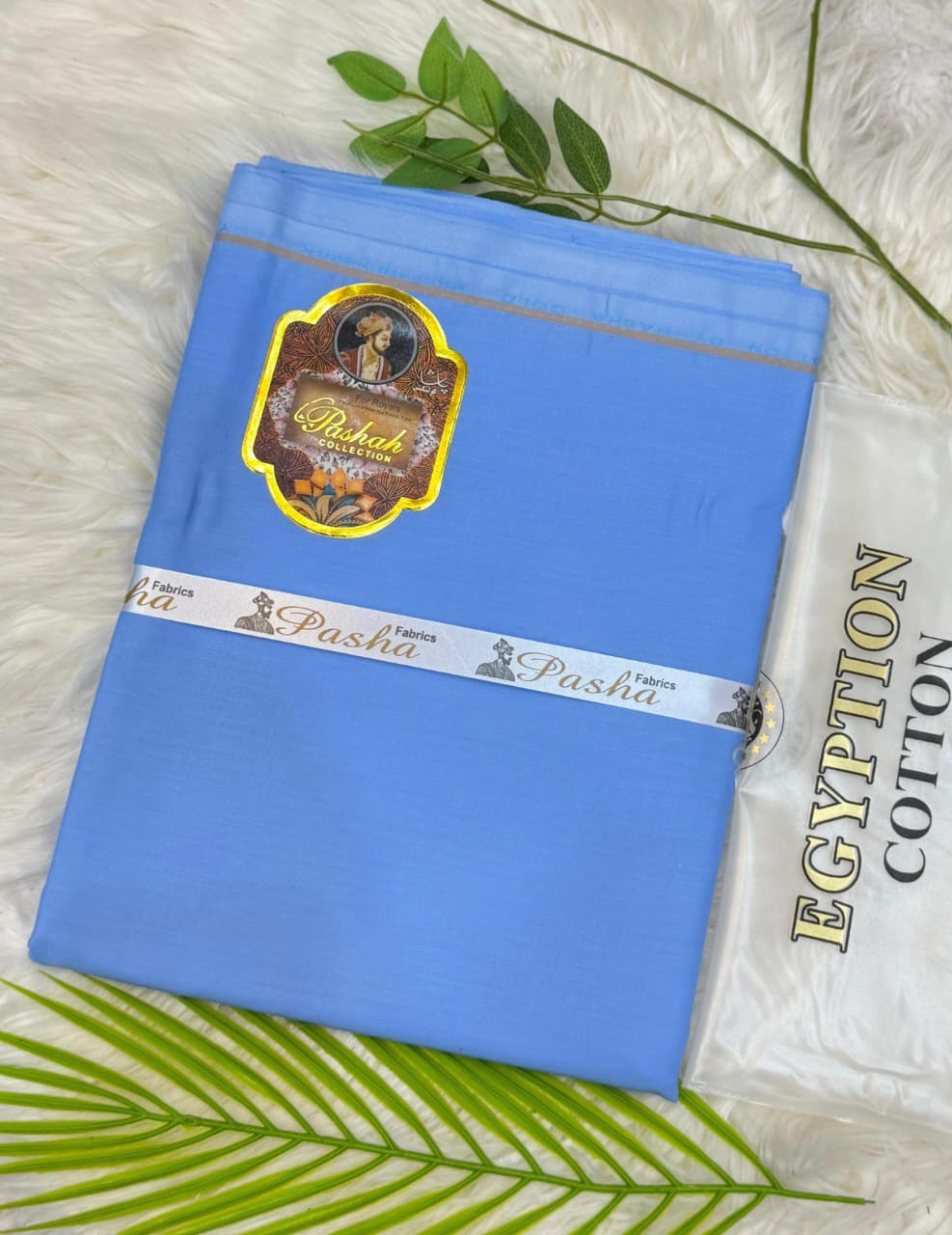 Egyptian Cotton by Pasha Gold Unstitched Suit