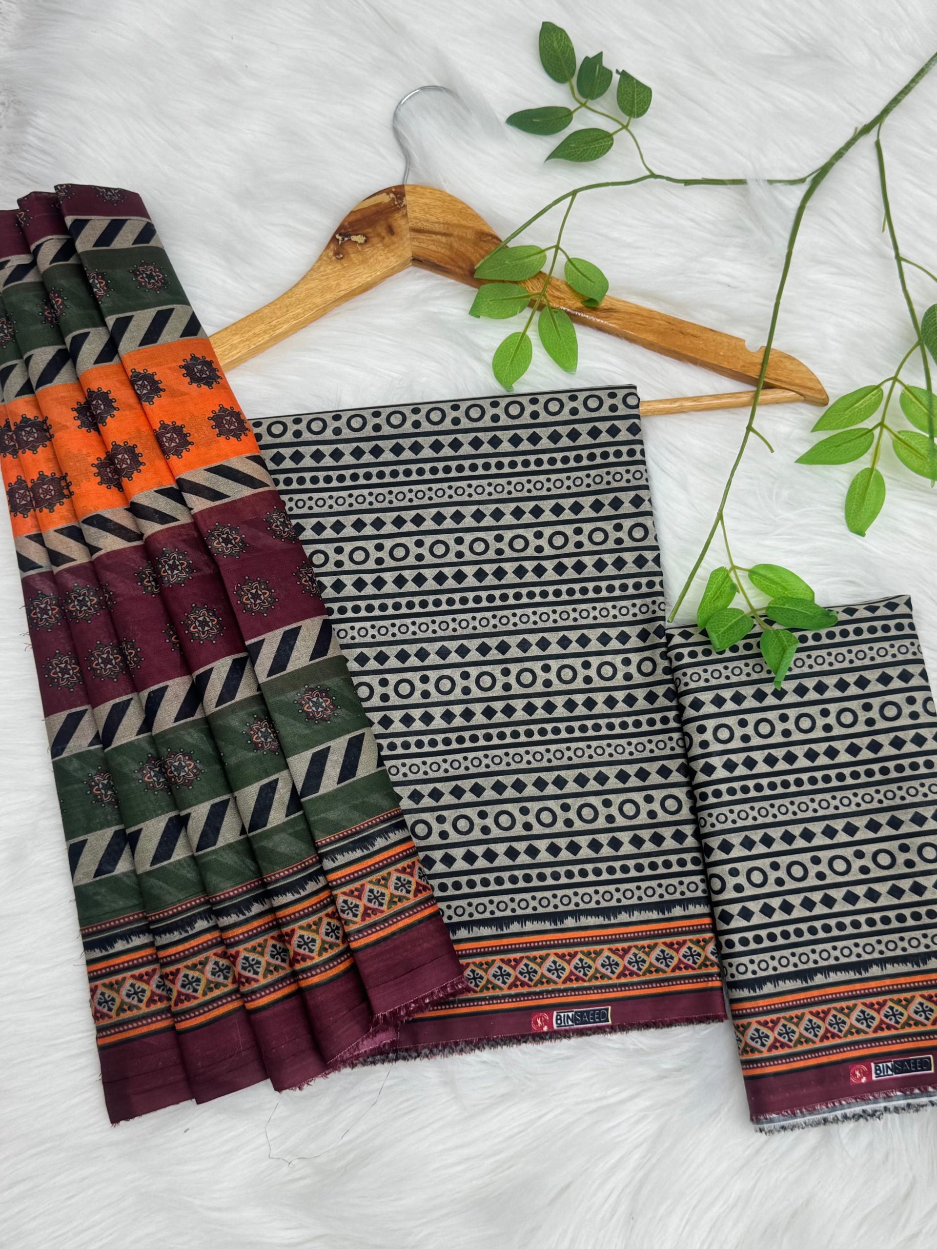 Bin Saeed Premium Unstitched Lawn 3PC Wholesale Suit