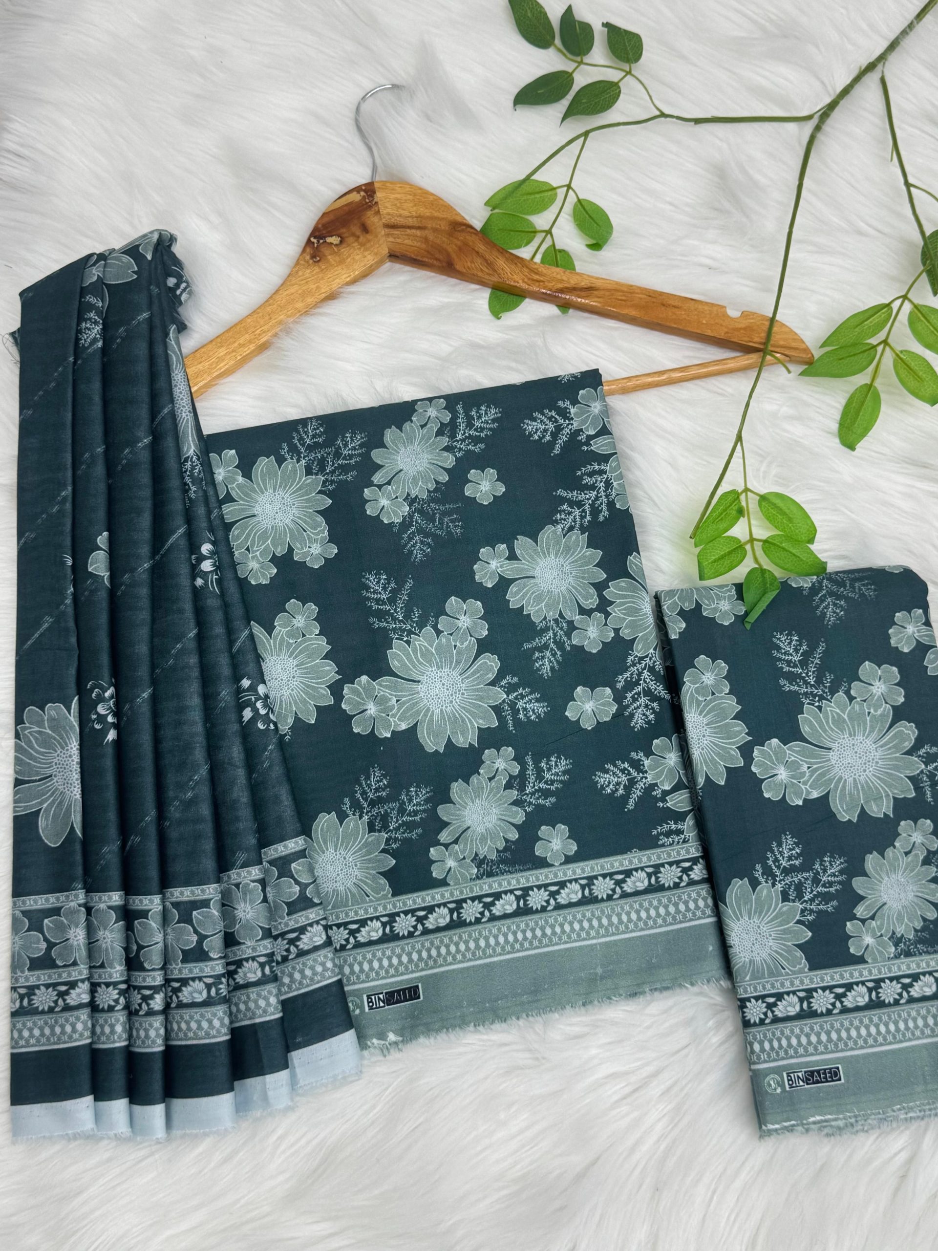 Bin Saeed Premium Unstitched Lawn 3PC Wholesale Suit