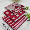 Hajra Banadora Polka Dots Lawn 3PC Wholesale Suit