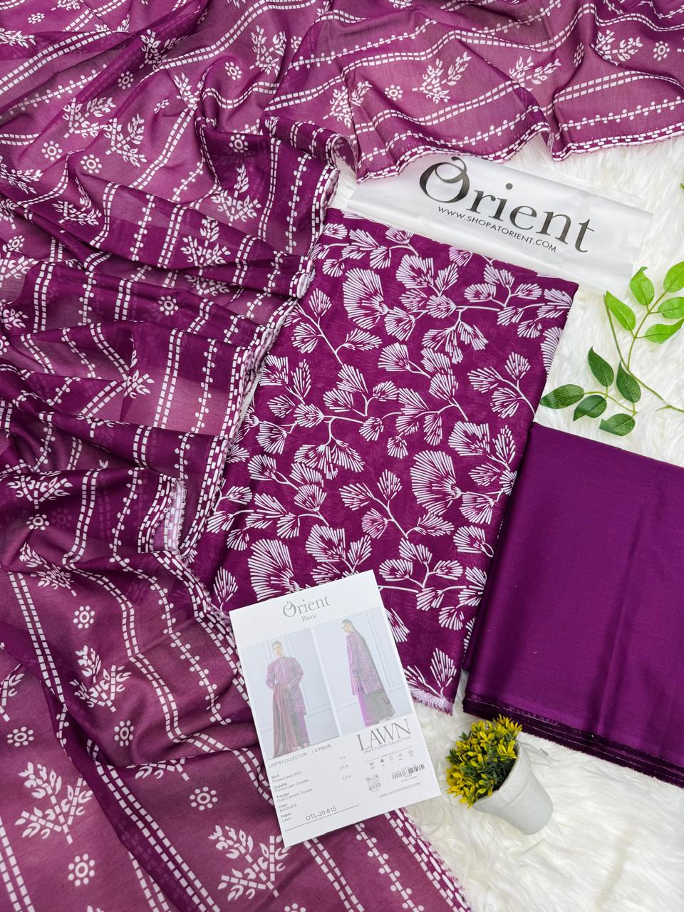 Orient Original Lawn 3PC Printed Wholesale Suit