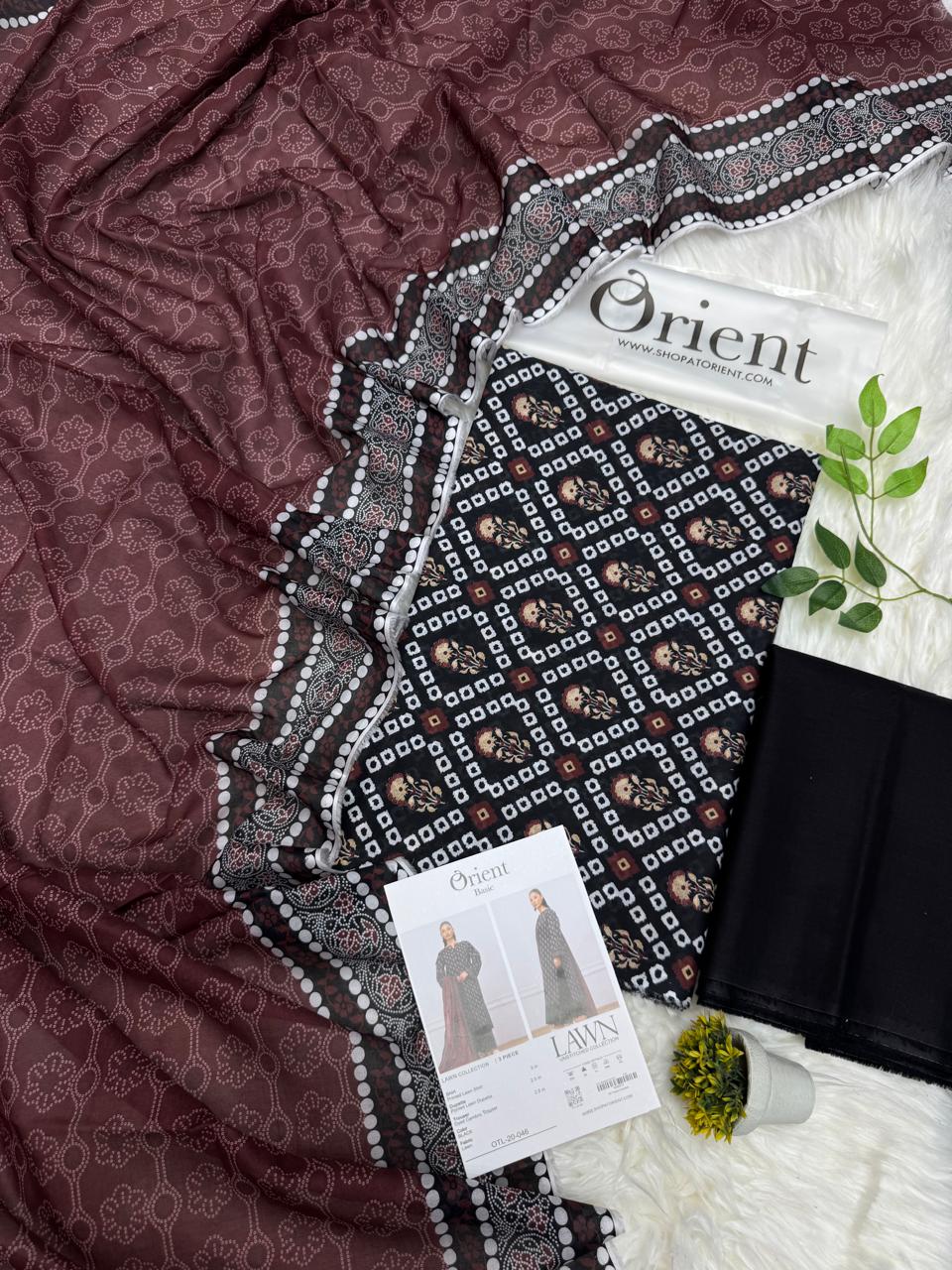Orient Original Lawn 3PC Printed Wholesale Suit