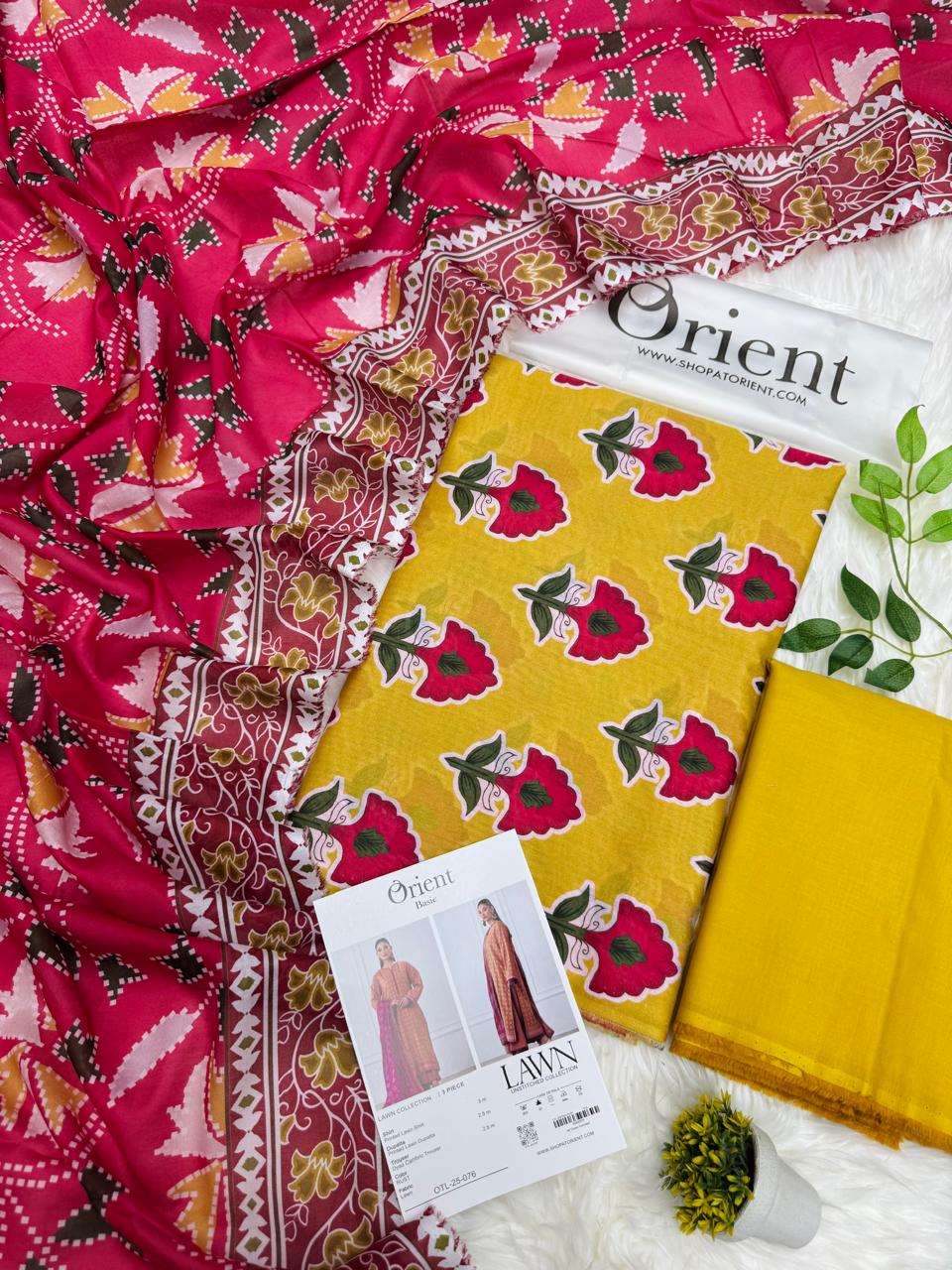 Orient Original Lawn 3PC Printed Wholesale Suit