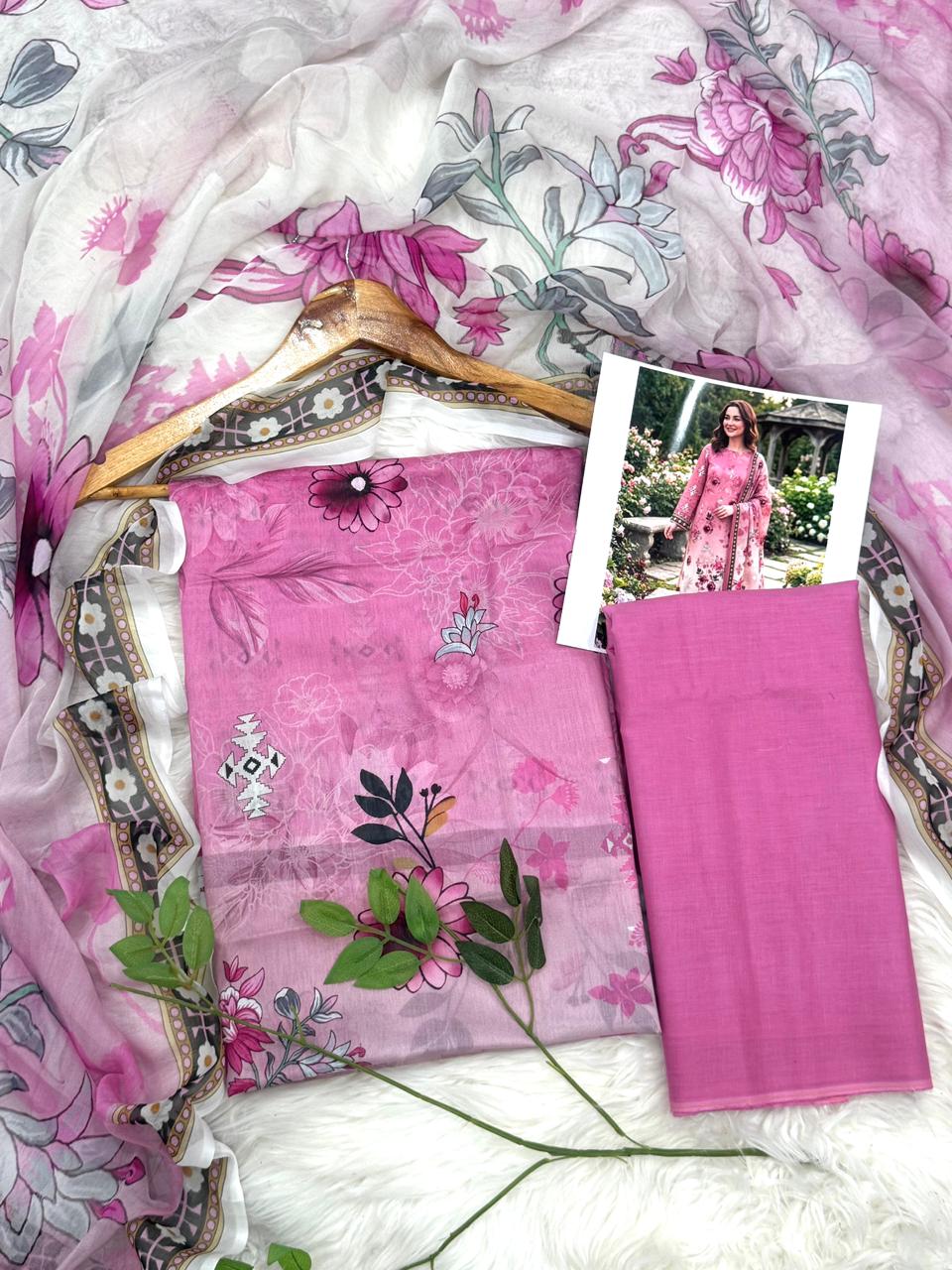 Sassi by Latif Arts Fine Lawn 3PC with Bambar Dupatta Wholesale Suit