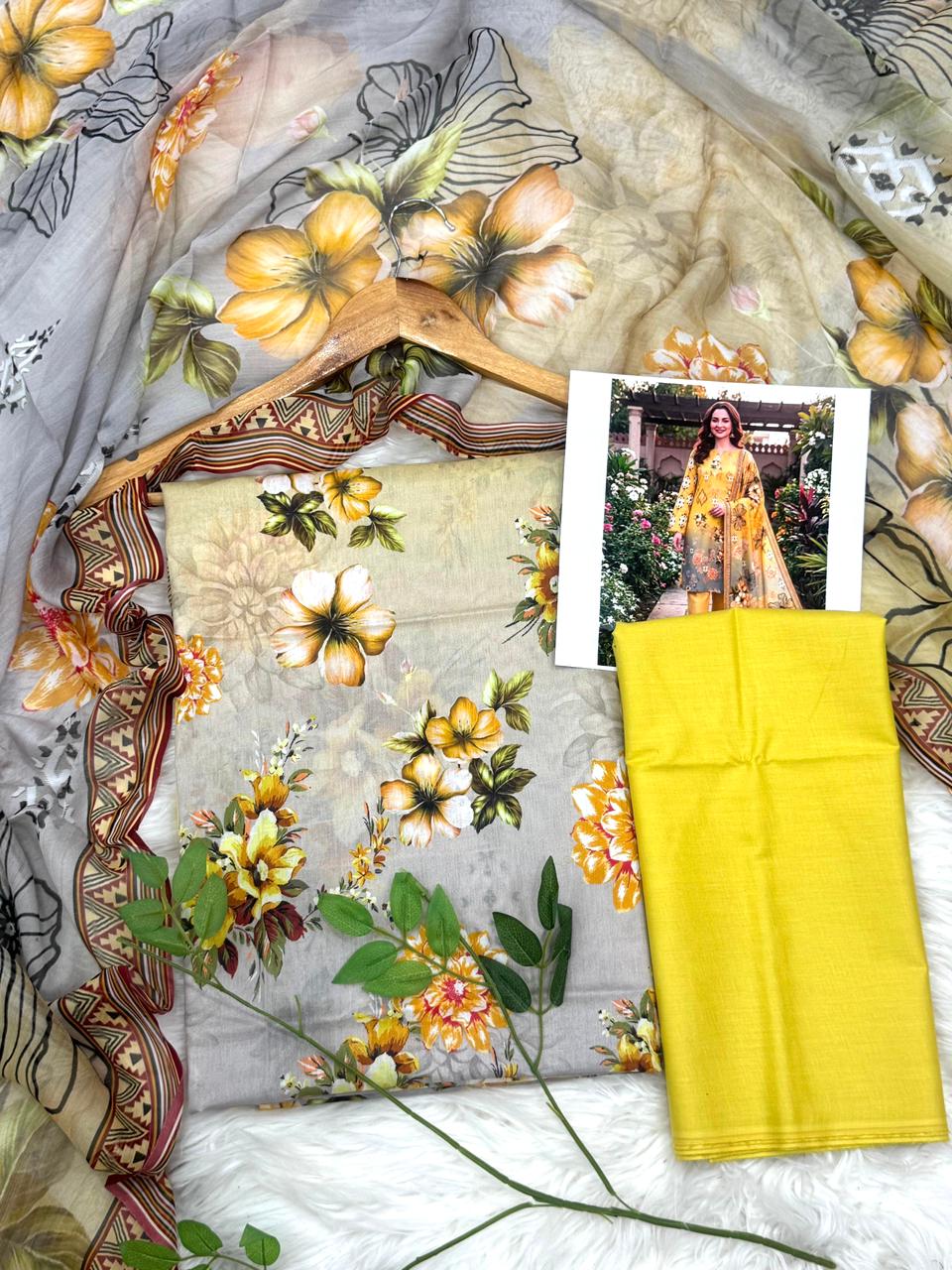 Sassi by Latif Arts Fine Lawn 3PC with Bambar Dupatta Wholesale Suit
