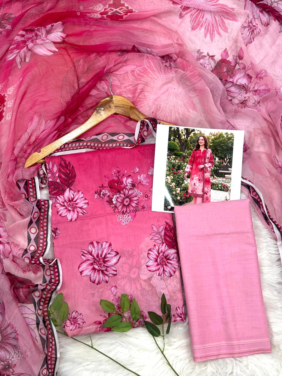 Sassi by Latif Arts Fine Lawn 3PC with Bambar Dupatta Wholesale Suit