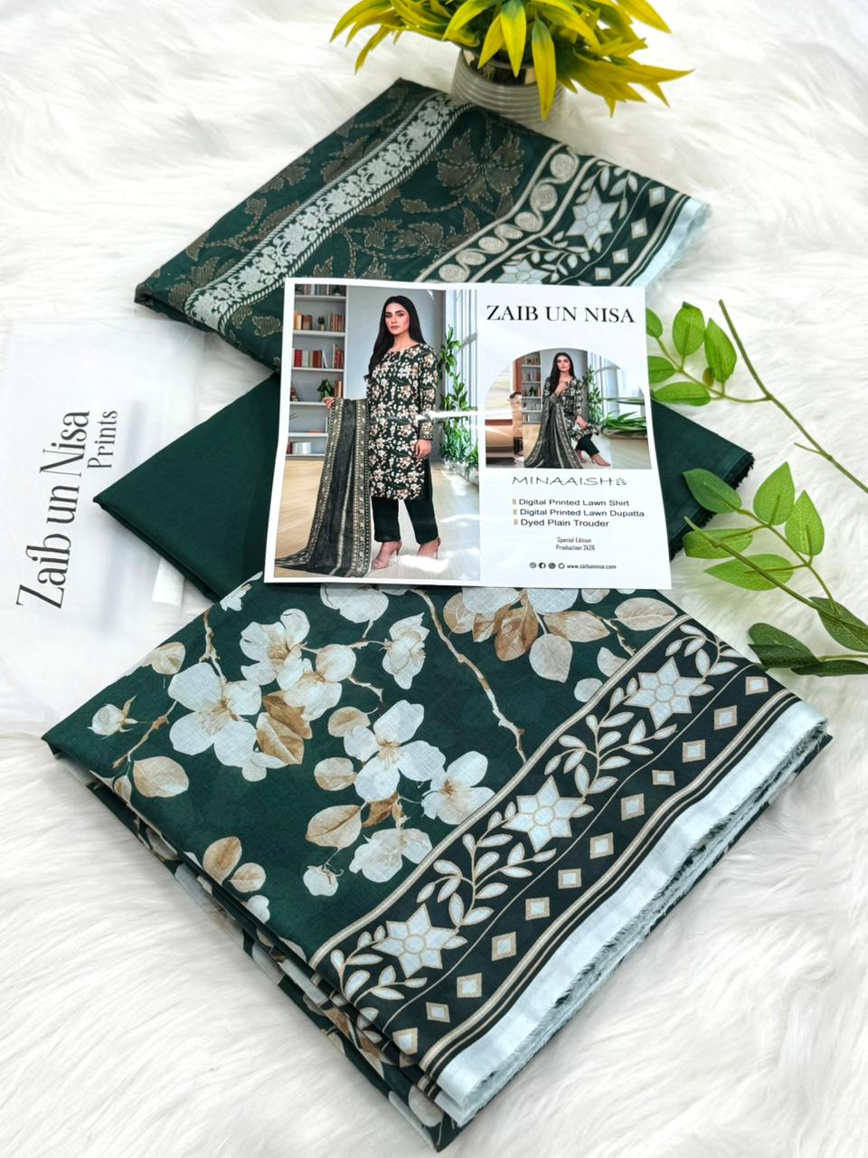 ZAIB UN NISA Prints 3PC Wholesale Lawn Suit