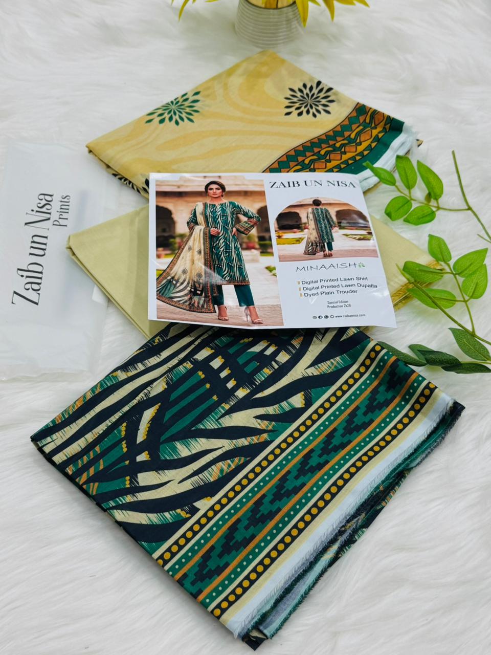 ZAIB UN NISA Prints 3PC Wholesale Lawn Suit