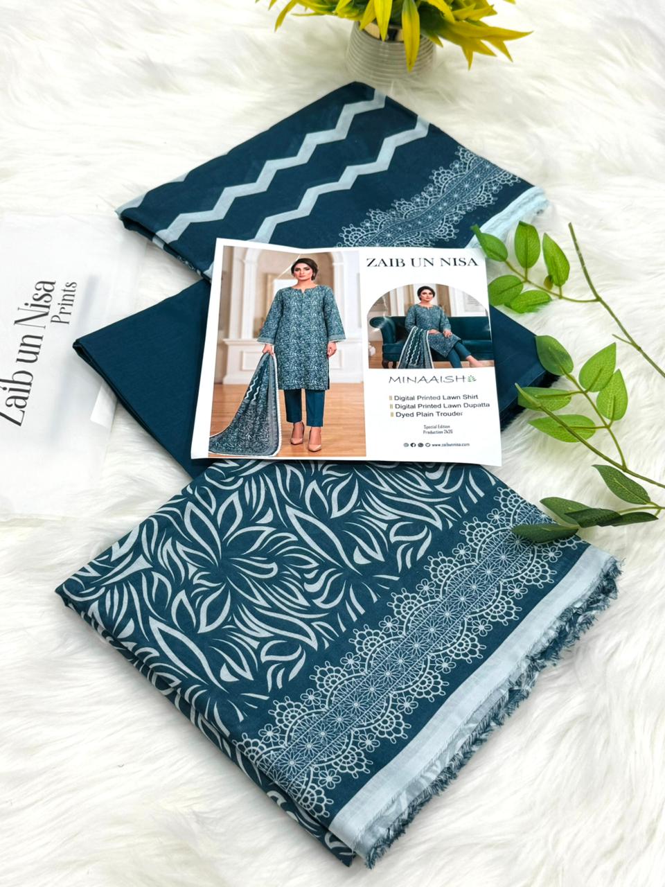 ZAIB UN NISA Prints 3PC Wholesale Lawn Suit