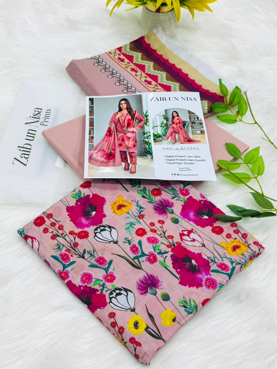 ZAIB UN NISA Prints 3PC Wholesale Lawn Suit