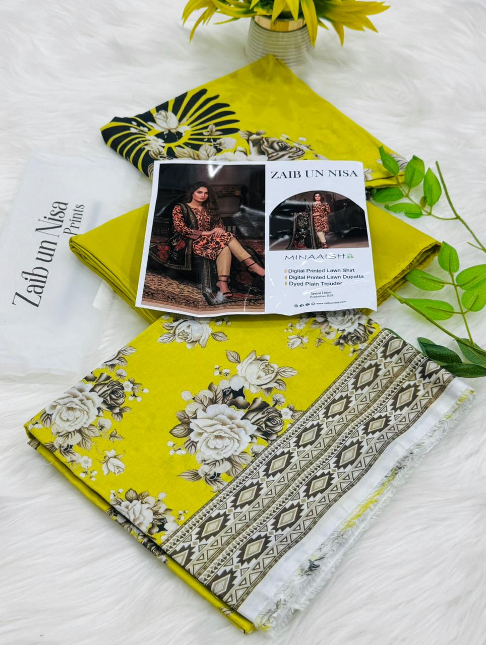 ZAIB UN NISA Prints 3PC Wholesale Lawn Suit