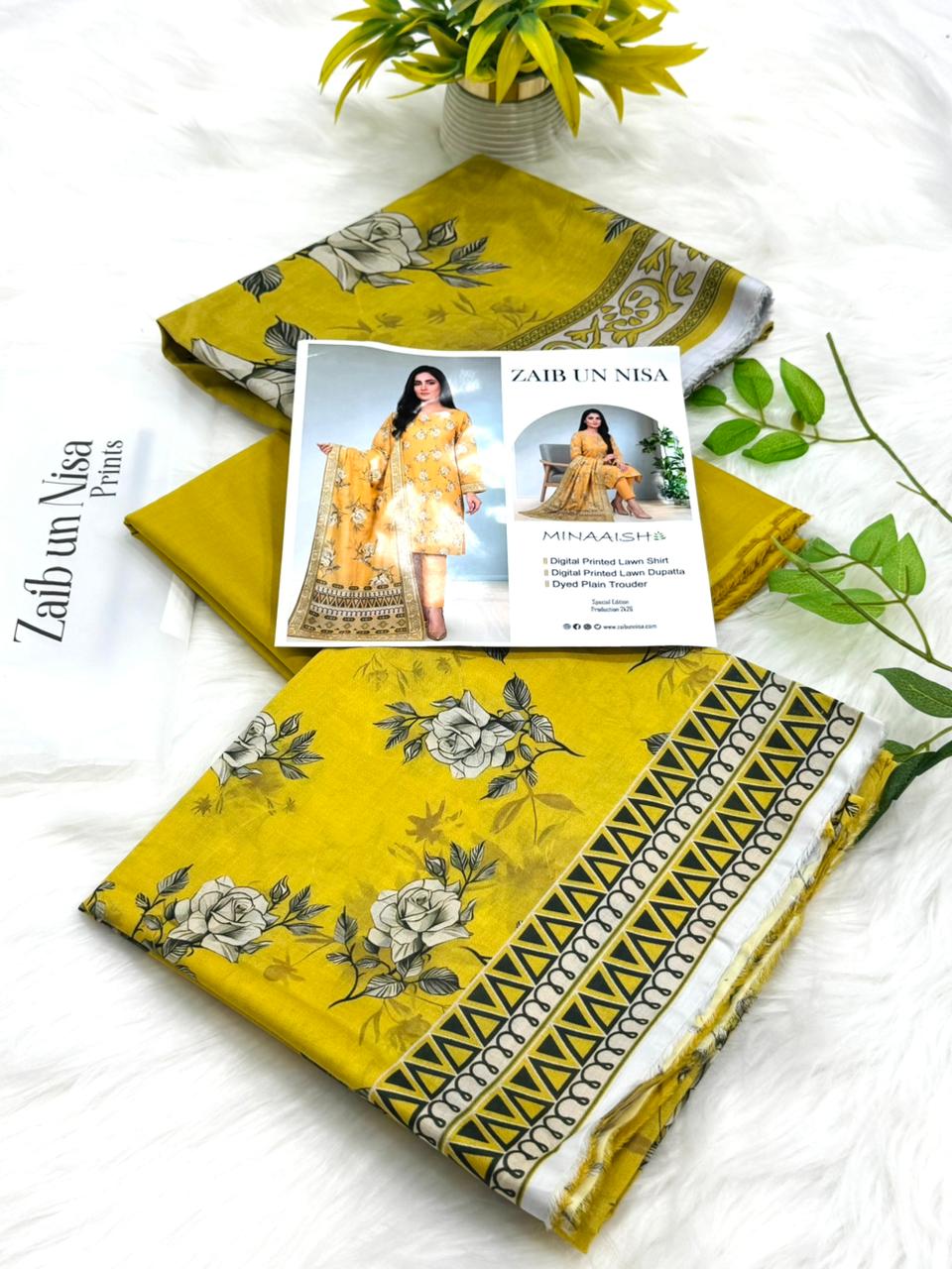 ZAIB UN NISA Prints 3PC Wholesale Lawn Suit