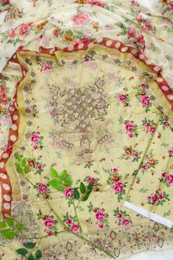 Saya Embroidered Lawn 3PC With Embroidered Dupatta Wholesale Suit