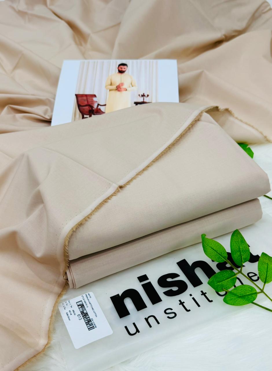 Nishat Premium Cotton Gents Unstitched Wholesale Suit