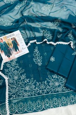 Nawera Luxury Embroidery Lawn 3PC Wholesale Suit