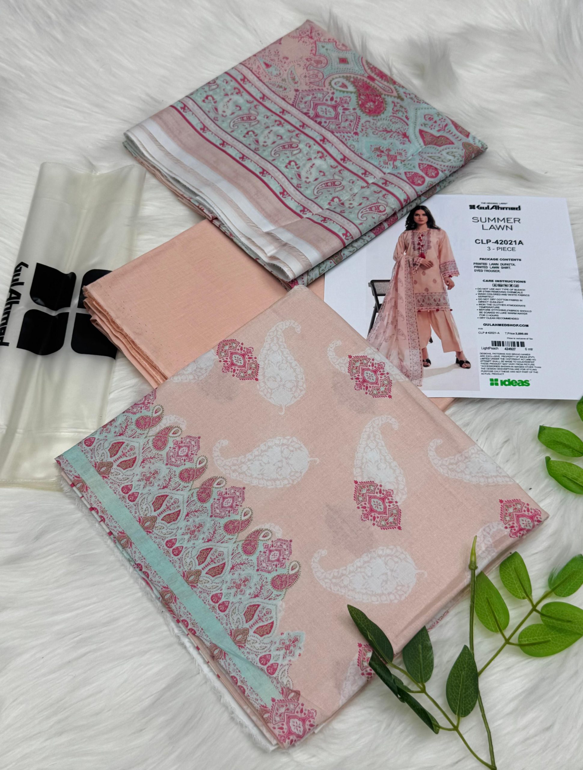 Gul Ahmed Vol-2 Unstitched Lawn Print 3PC Wholesale Suit