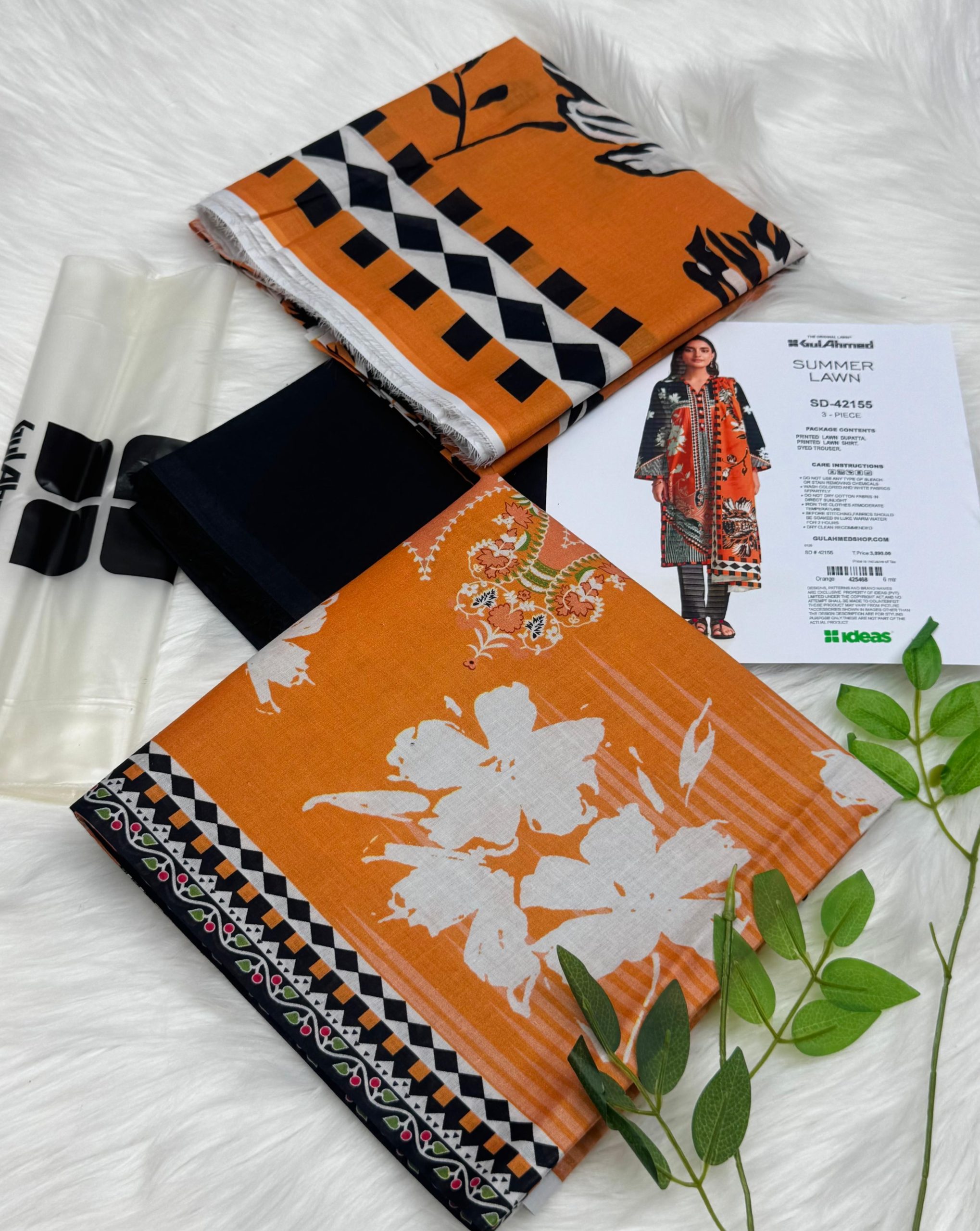 Gul Ahmed Vol-2 Unstitched Lawn Print 3PC Wholesale Suit