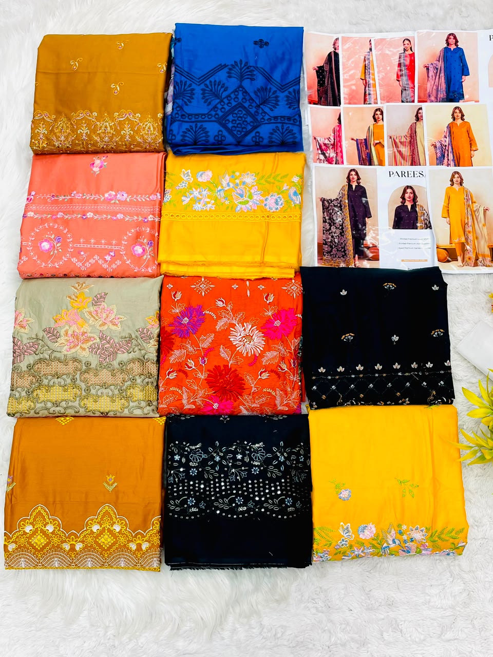 Pareesa Lawn 3PC Printed Premium | Wholesale Suit
