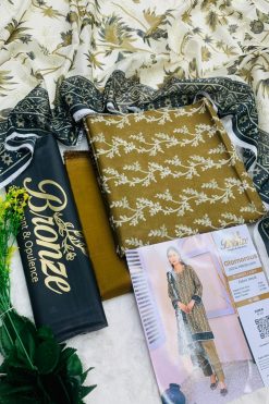 Bronze Glamorous Digital Printed Lawn 3PC Summer Suit