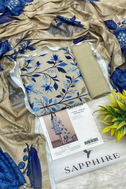 Sapphire Premium Cotton 3PC Unstitched Collection
