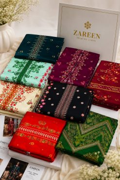 Zareen Print Linen 3PC Suit Winter Collection 2026 - Wholesale