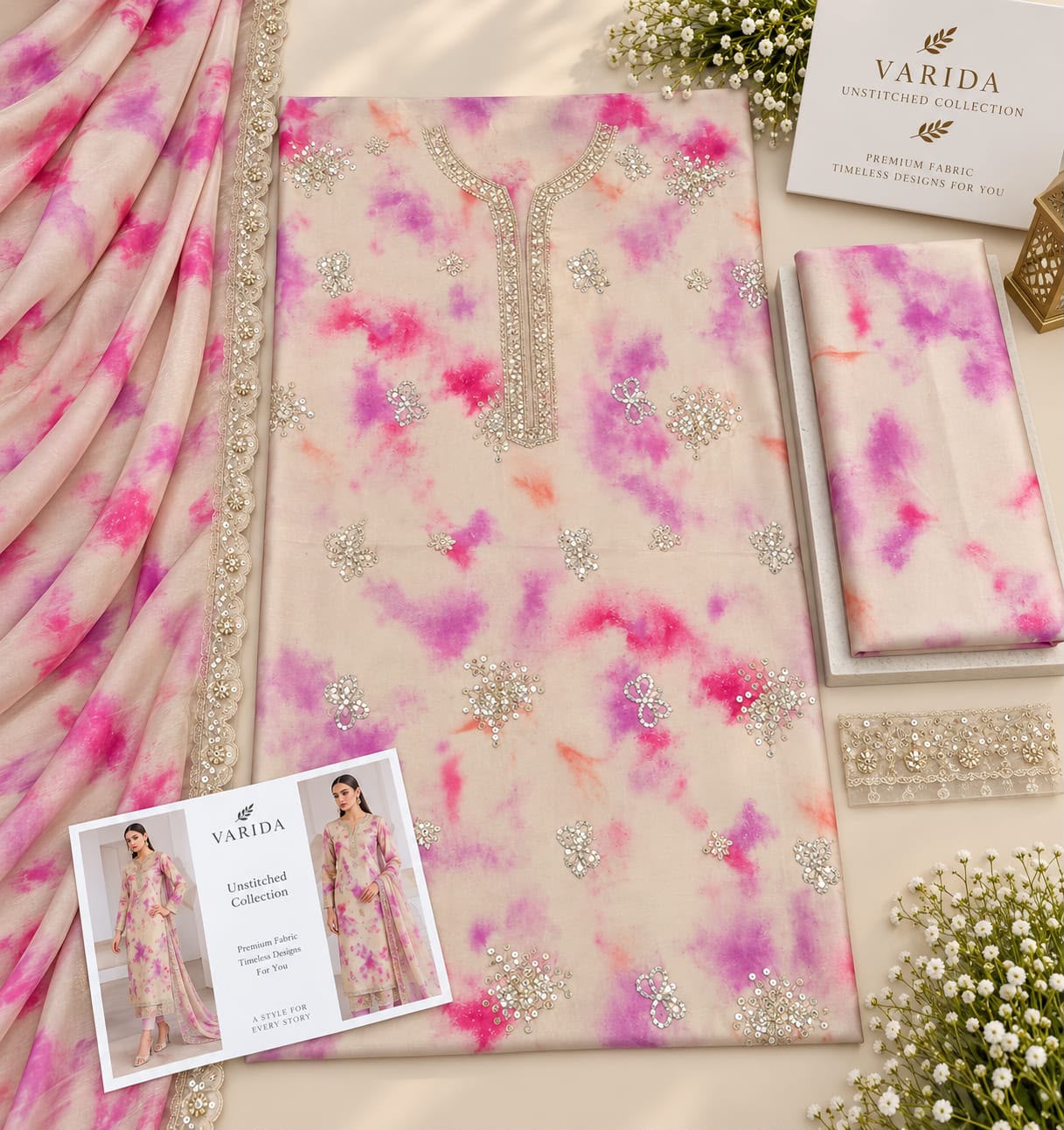 Mix Brands Lux Silk Emb 3PC Collection 2026 | Super Wholesale