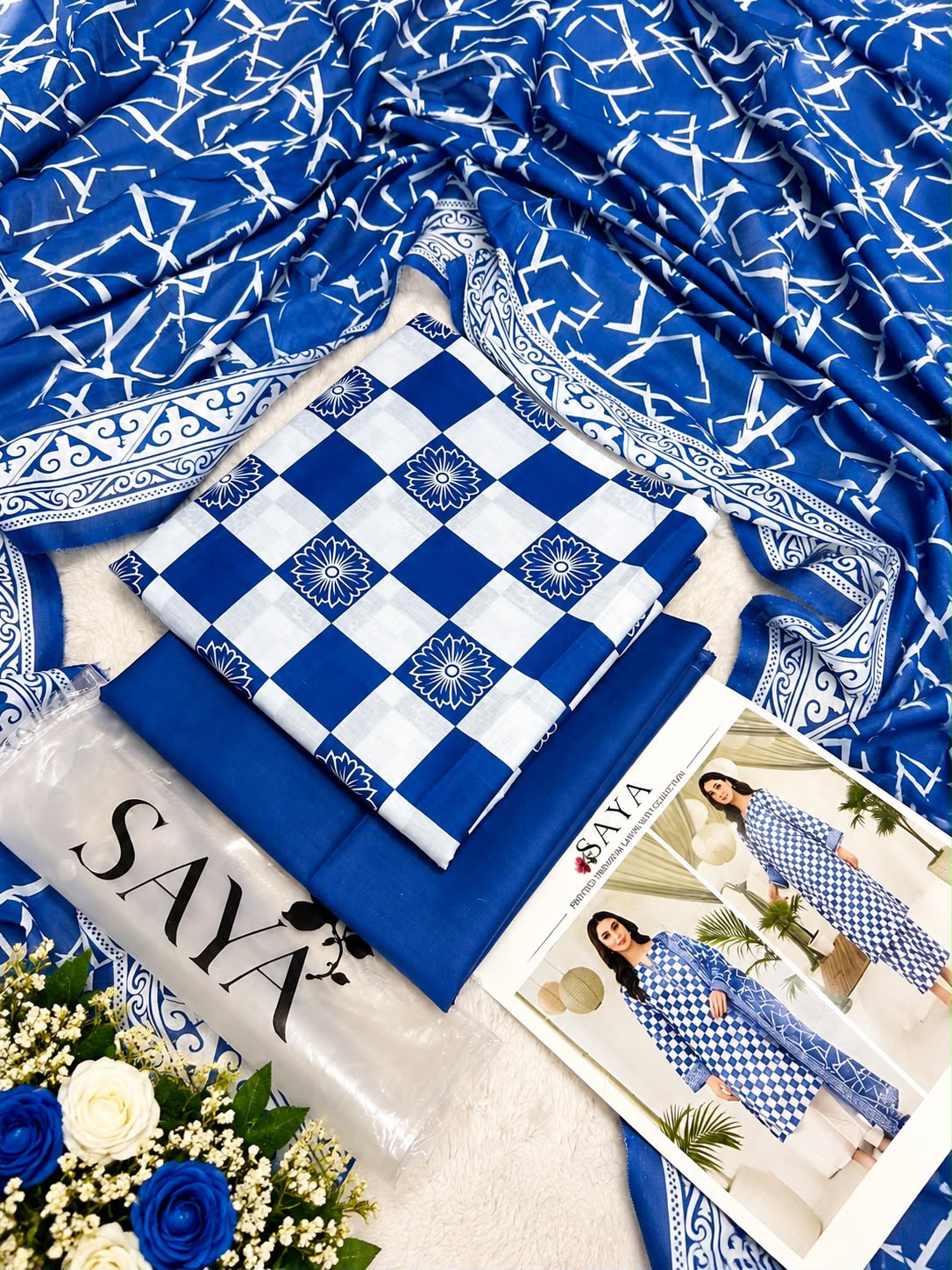 Saya Printed Lawn 3PC - Design 4