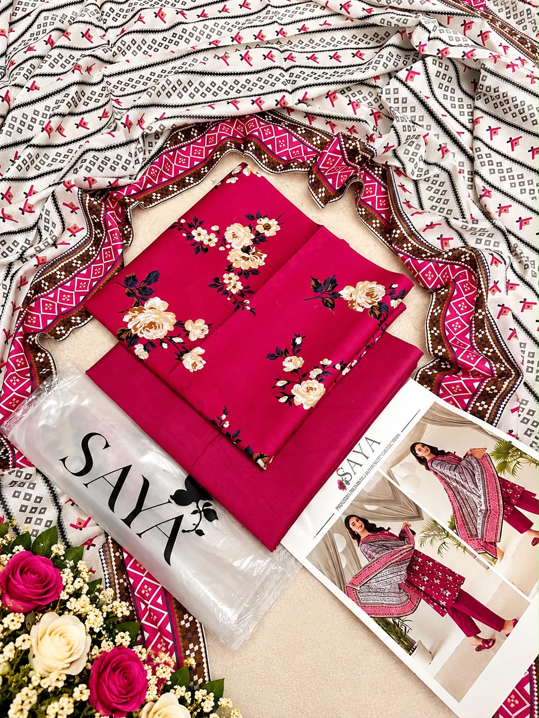 Saya Printed Lawn 3PC - Design 5