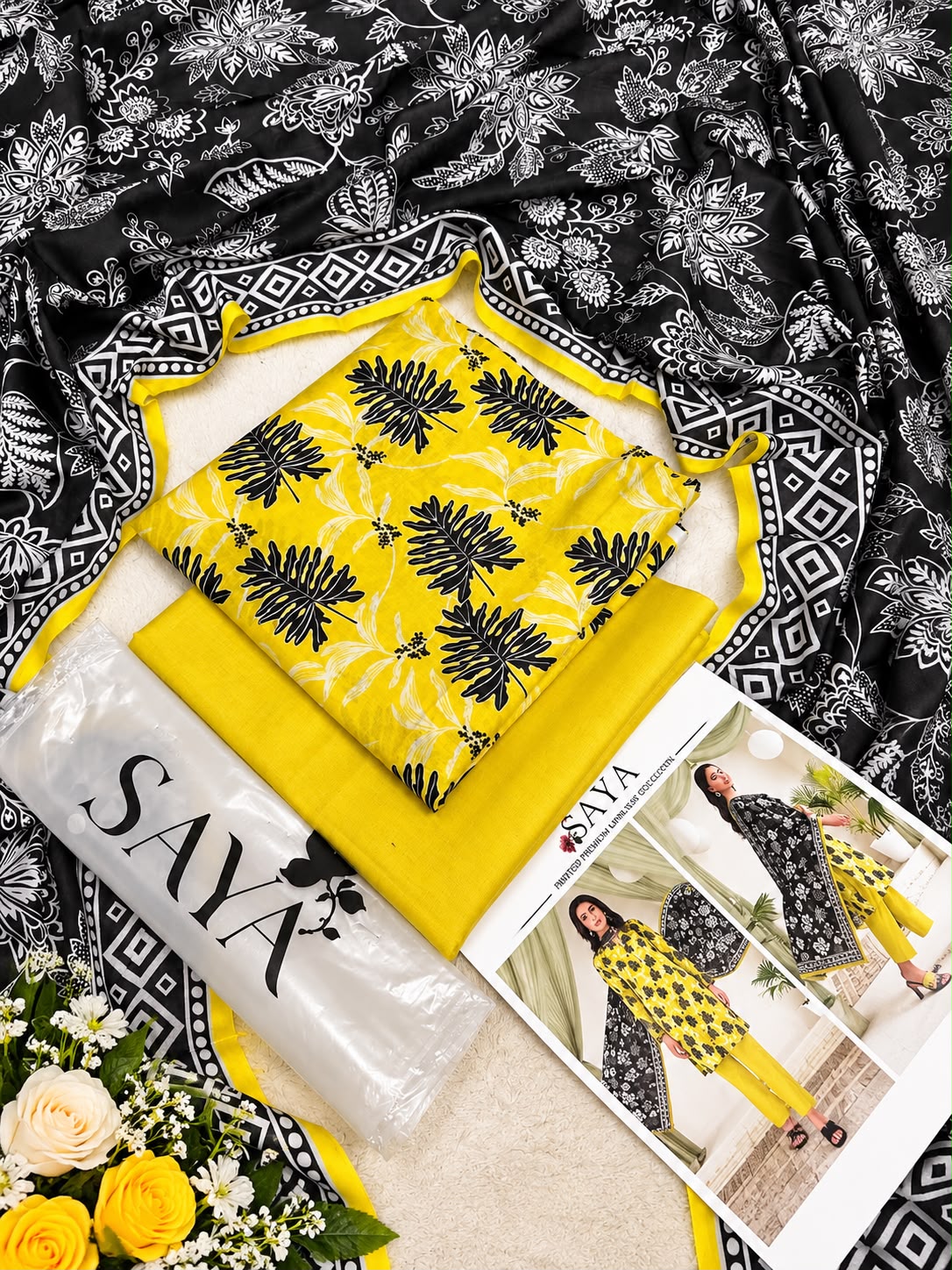 Saya Printed Lawn 3PC - Design 10