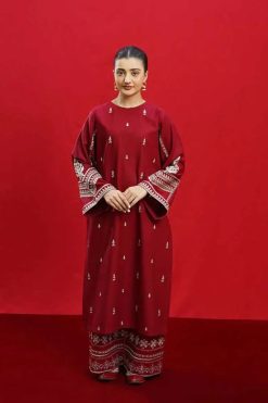Mix Brand Luxury Dhanak Emb 2PC