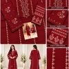 Mix Brand Luxury Dhanak Emb 2PC - Design 15