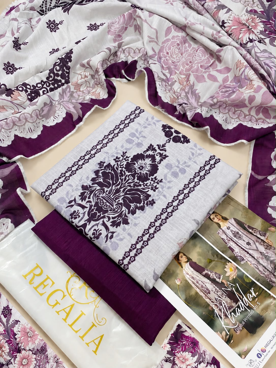 Salina Khaddar Digital Print Vol-5 - Design 8