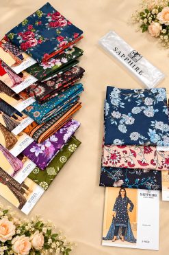 Sapphire Printed Lawn 3PC